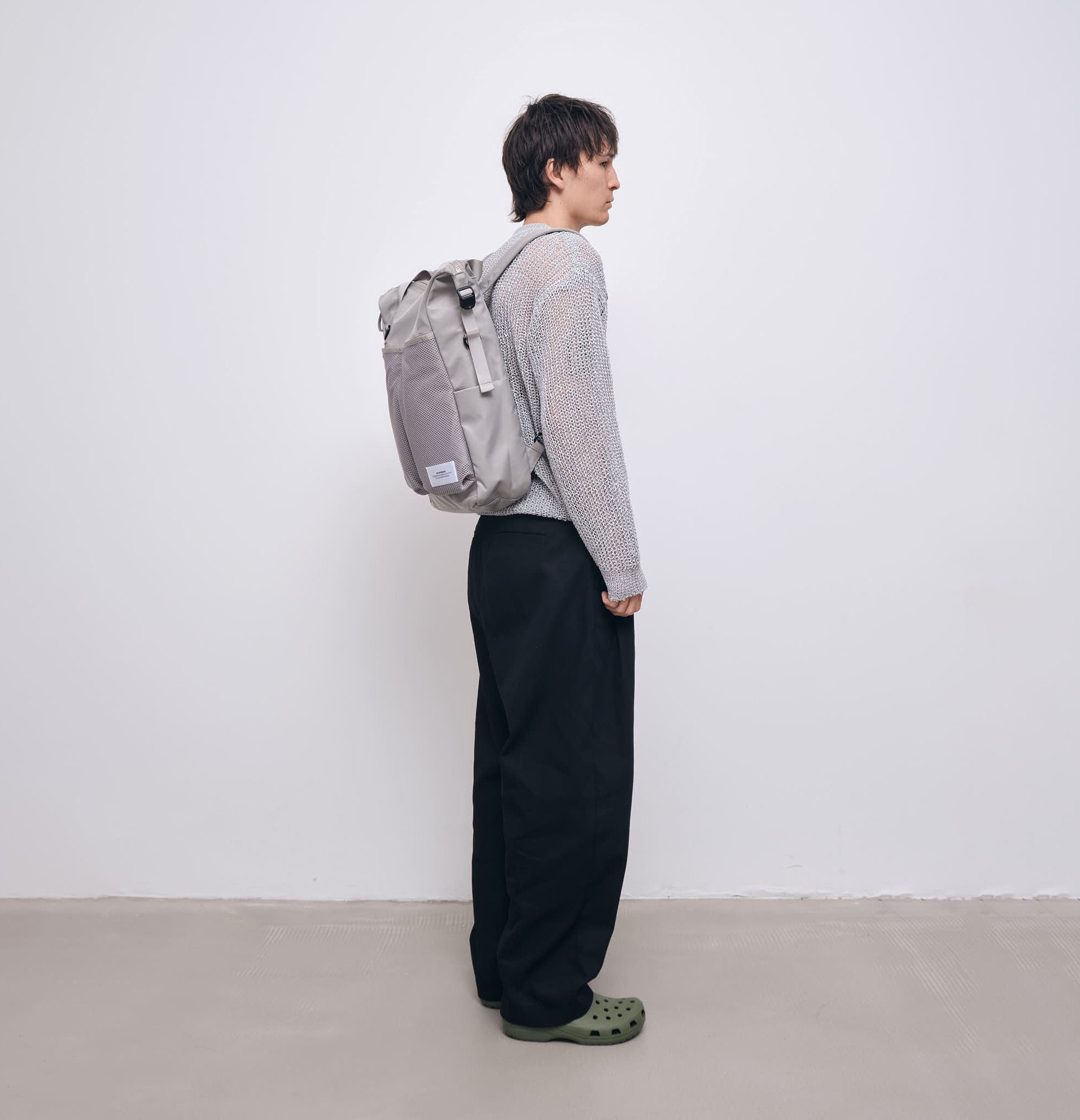 Backpack - Silver - James Ay - Model